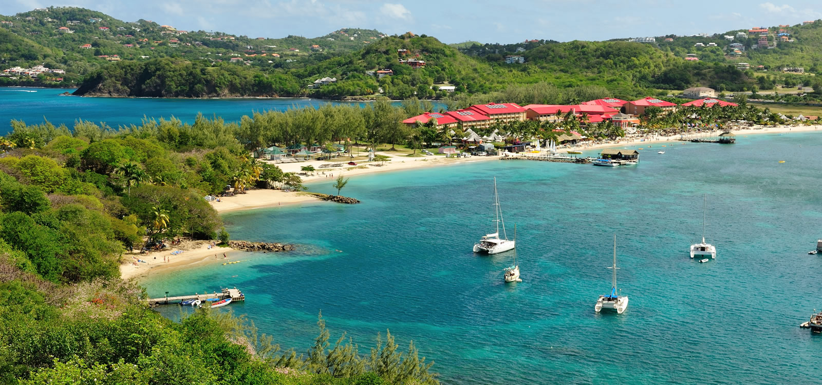 Beach at Rodney Bay, St Lucia