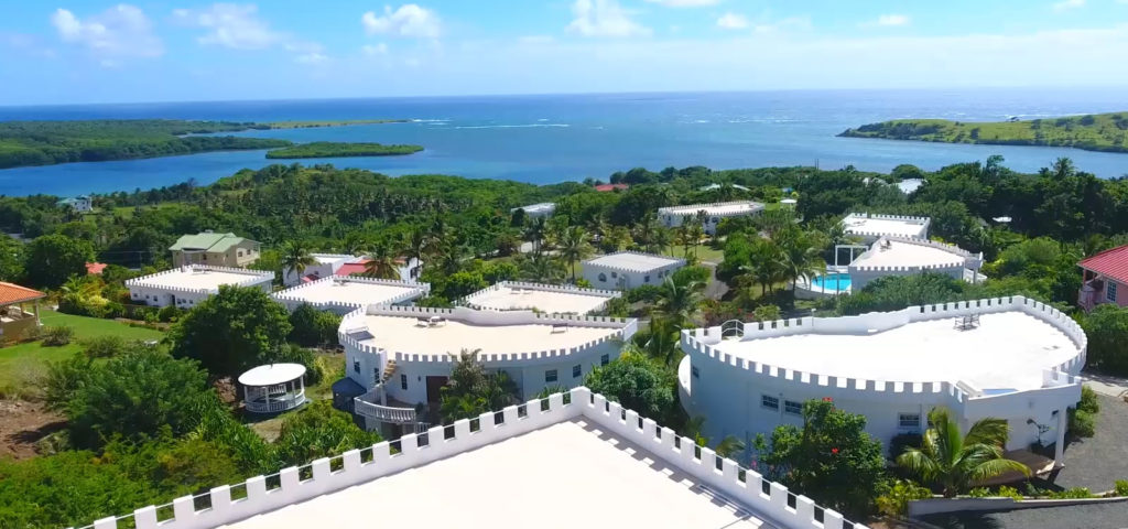 Castles in Paradise, Savannes Bay, St Lucia - Aerial View