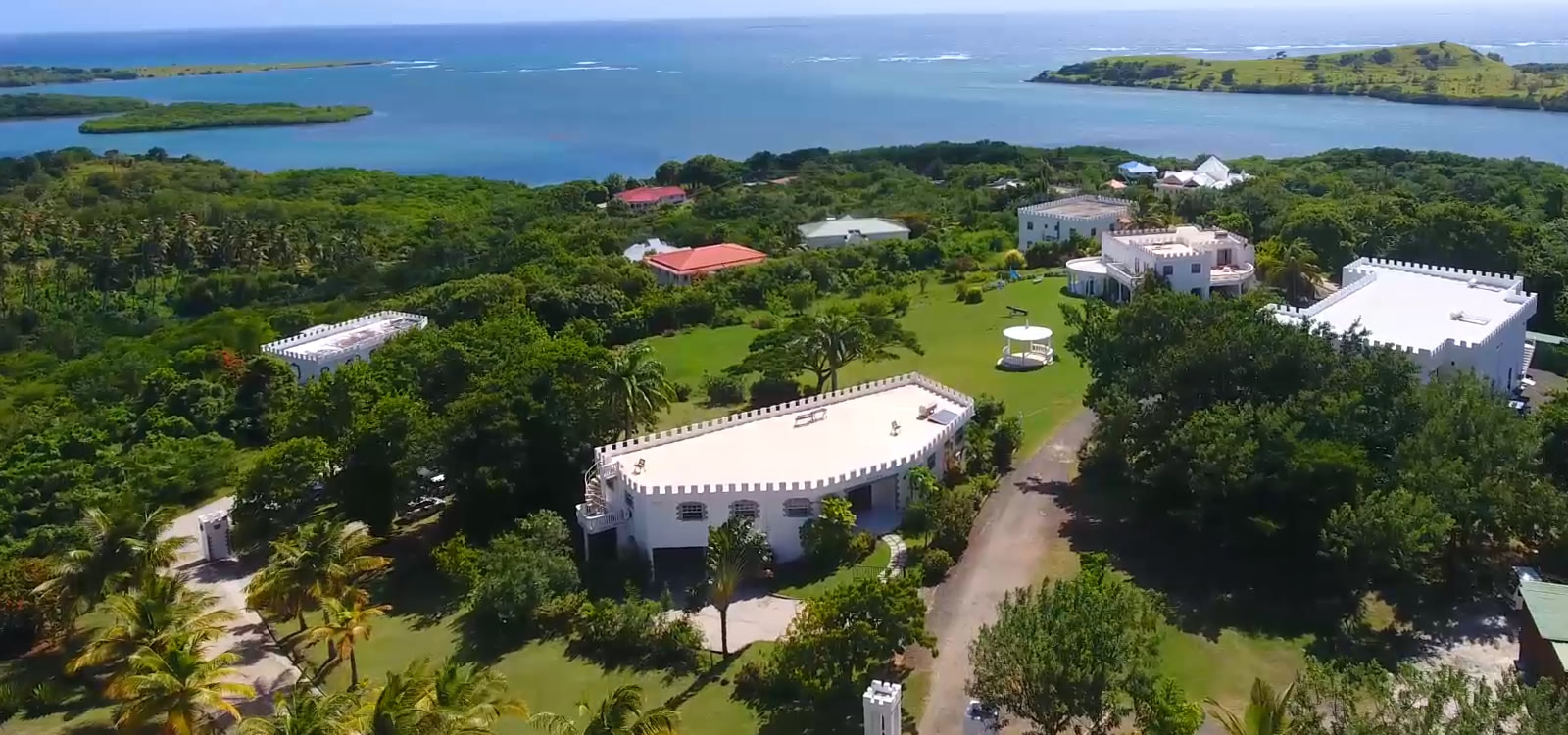 Castles in Paradise, Savannes Bay, St Lucia - Aerial View